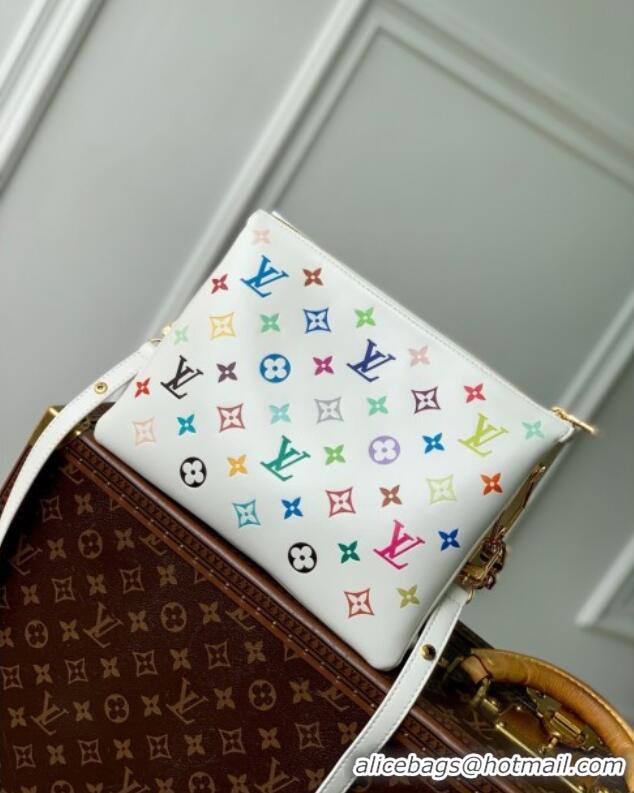 Best Cheap Louis Vuitton LV x TM Coussin PM in Monogram-embossed Puffy Lambskin M13233 White 2025