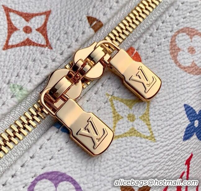 Buy Classic Louis Vuitton LV x TM Speedy Bandouliere 25 Bag in Multicolored Monogram Canvas M13085 White 2025