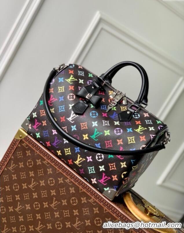 Market Sells Louis Vuitton LV x TM Speedy Soft 30 Bag in Multicolored Monogram Canvas M13257 Black 2025