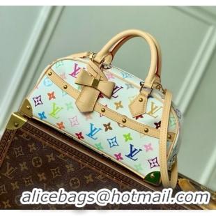 Luxury Classic Louis Vuitton LV x TM Handbag East West in Multicolored Monogram Canvas M13084 White 2025