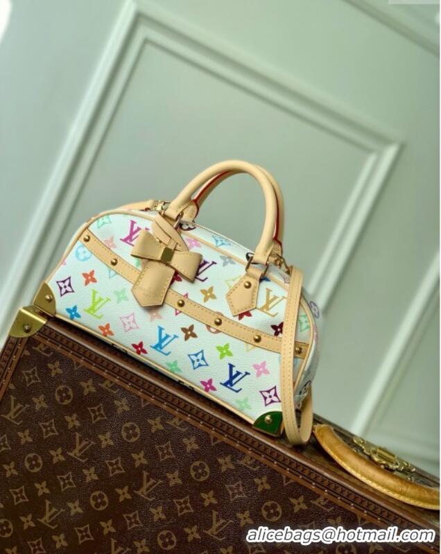 Luxury Classic Louis Vuitton LV x TM Handbag East West in Multicolored Monogram Canvas M13084 White 2025