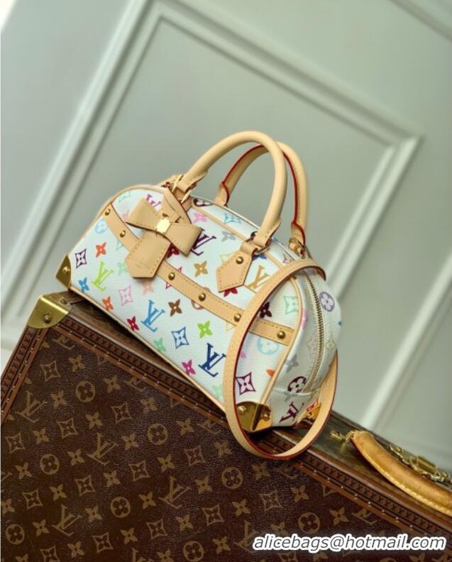 Luxury Classic Louis Vuitton LV x TM Handbag East West in Multicolored Monogram Canvas M13084 White 2025