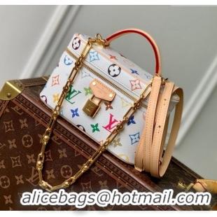 Best Price Louis Vuitton LV x TM Vanity Chain Pouch in Multicolored Monogram Canvas M13662 White 2025