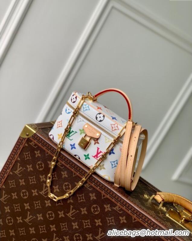 Best Price Louis Vuitton LV x TM Vanity Chain Pouch in Multicolored Monogram Canvas M13662 White 2025