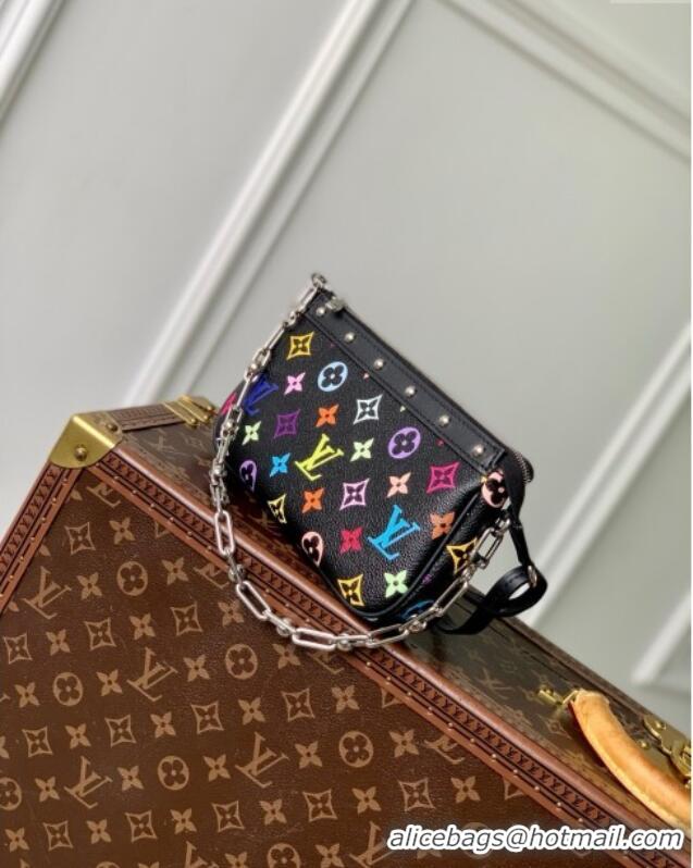 Unique Style Louis Vuitton LV x TM Pochette Accessoires in Multicolored Monogram Canvas M13663 Black 2025