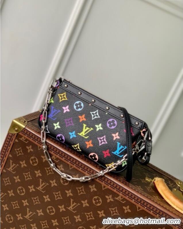 Unique Style Louis Vuitton LV x TM Pochette Accessoires in Multicolored Monogram Canvas M13663 Black 2025