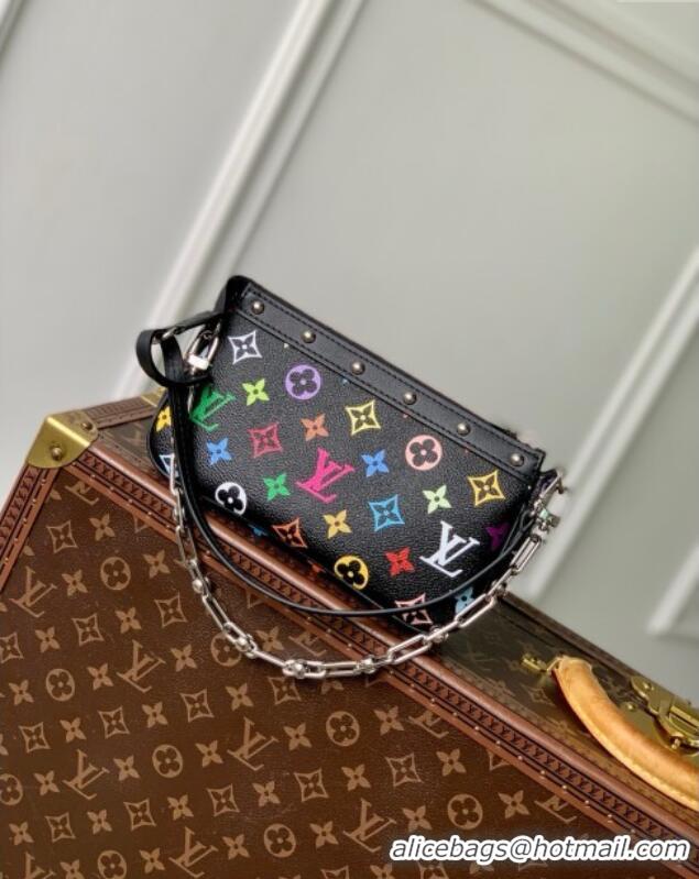 Unique Style Louis Vuitton LV x TM Pochette Accessoires in Multicolored Monogram Canvas M13663 Black 2025