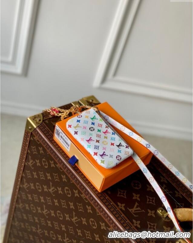 Buy Classic Louis Vuitton LV x TM Phone Bag in Multicolored Monogram Canvas M14099 White 2025