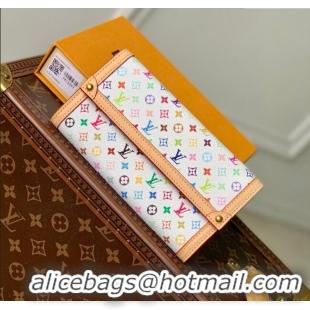 Good Product Louis Vuitton LV x TM Sarah Wallet in Multicolor Monogram Canvas M13397 White 2025