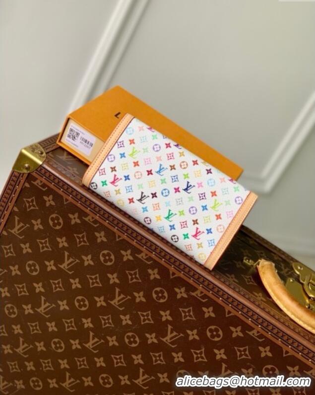 Good Product Louis Vuitton LV x TM Sarah Wallet in Multicolor Monogram Canvas M13397 White 2025