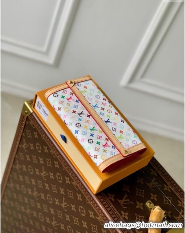 Good Product Louis Vuitton LV x TM Sarah Wallet in Multicolor Monogram Canvas M13397 White 2025