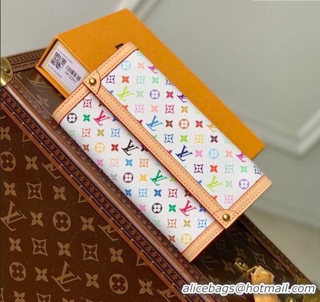 Good Product Louis Vuitton LV x TM Sarah Wallet in Multicolor Monogram Canvas M13397 White 2025