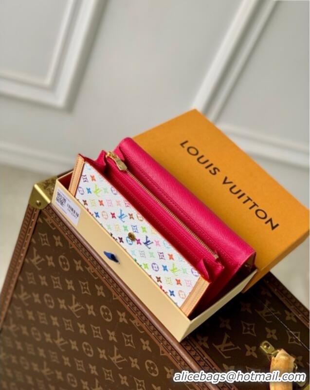 Good Product Louis Vuitton LV x TM Sarah Wallet in Multicolor Monogram Canvas M13397 White 2025