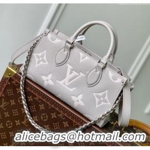 Luxury Discount Louis Vuitton OnTheGo East West Bag in Embossed Grained Cowhide Leather M14213 Grey 2025