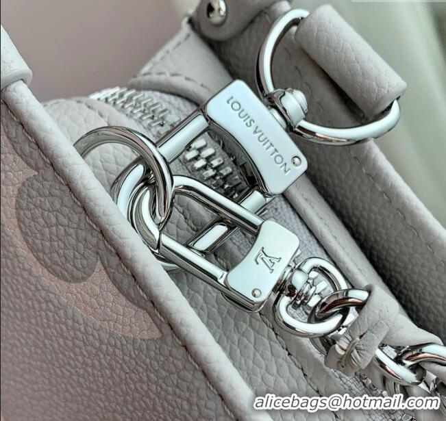 Luxury Discount Louis Vuitton OnTheGo East West Bag in Embossed Grained Cowhide Leather M14213 Grey 2025