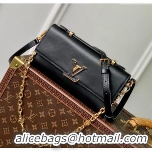 Popular Style Louis Vuitton Wallet On Chain Capucines Bag in Calfskin Leather M12143 Black 2025