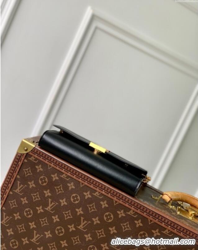 Popular Style Louis Vuitton Wallet On Chain Capucines Bag in Calfskin Leather M12143 Black 2025