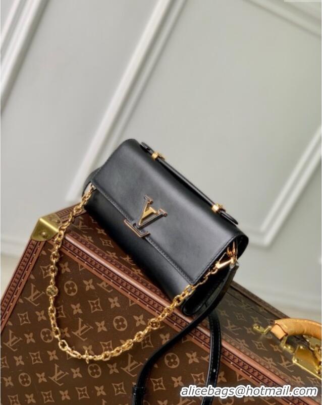 Popular Style Louis Vuitton Wallet On Chain Capucines Bag in Calfskin Leather M12143 Black 2025