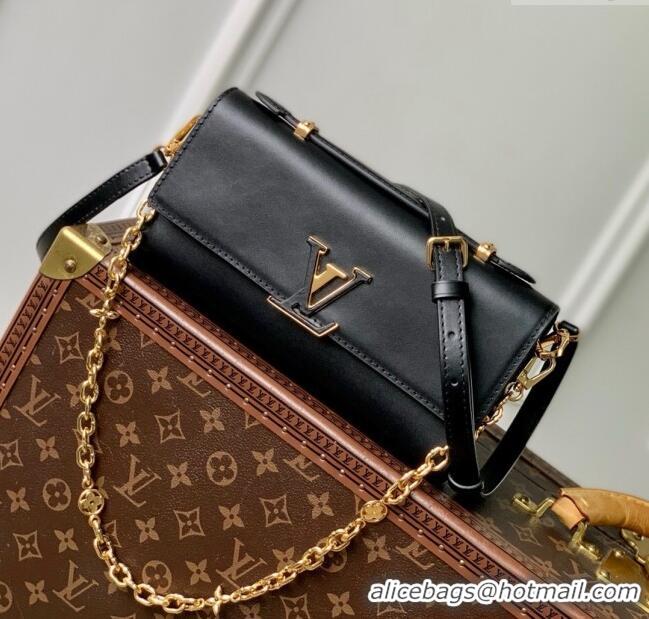 Popular Style Louis Vuitton Wallet On Chain Capucines Bag in Calfskin Leather M12143 Black 2025