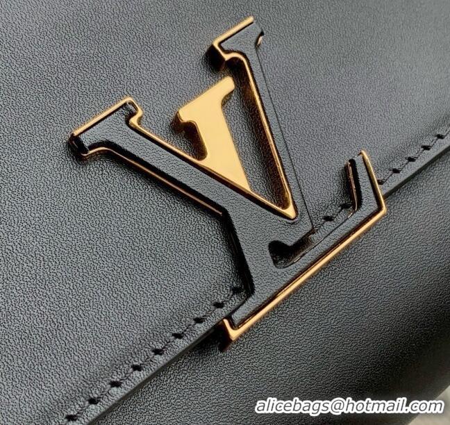 Popular Style Louis Vuitton Wallet On Chain Capucines Bag in Calfskin Leather M12143 Black 2025