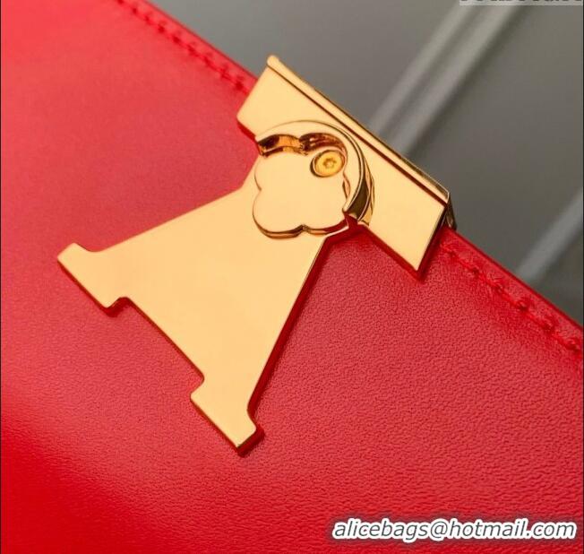 Inexpensive Louis Vuitton Wallet On Chain Capucines Bag in Calfskin Leather M12405 Red 2025