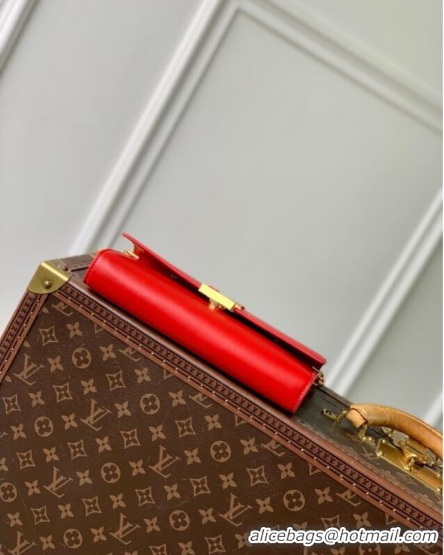 Inexpensive Louis Vuitton Wallet On Chain Capucines Bag in Calfskin Leather M12405 Red 2025