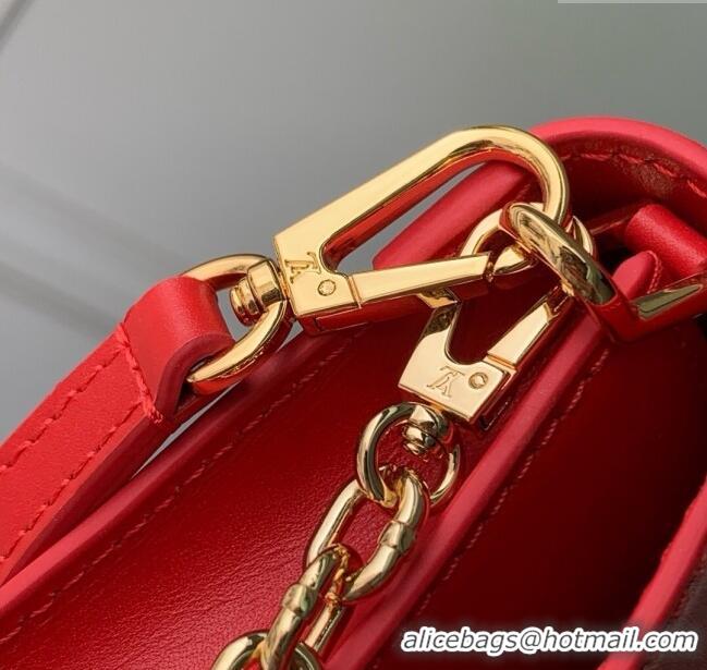 Inexpensive Louis Vuitton Wallet On Chain Capucines Bag in Calfskin Leather M12405 Red 2025