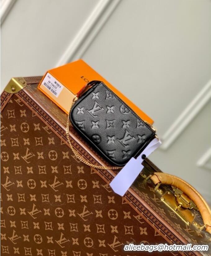 Hot Style Louis Vuitton LV x TM Mini Pochette Accessoires Bag in Monogram Embossed Grained Leather M13824 Black 2025