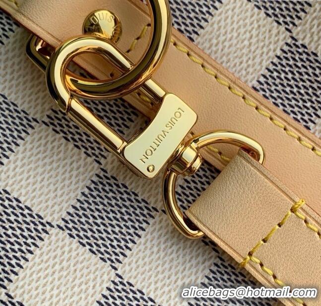 Best Quality Louis Vuitton Speedy Bandouliere 30 Bag in Damier Azur Canvas N40592 White 2025