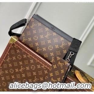 Top Design Louis Vuitton Gaston Wearable Wallet in Monogram Eclipse Reverse Canvas M81124 Brown 2025