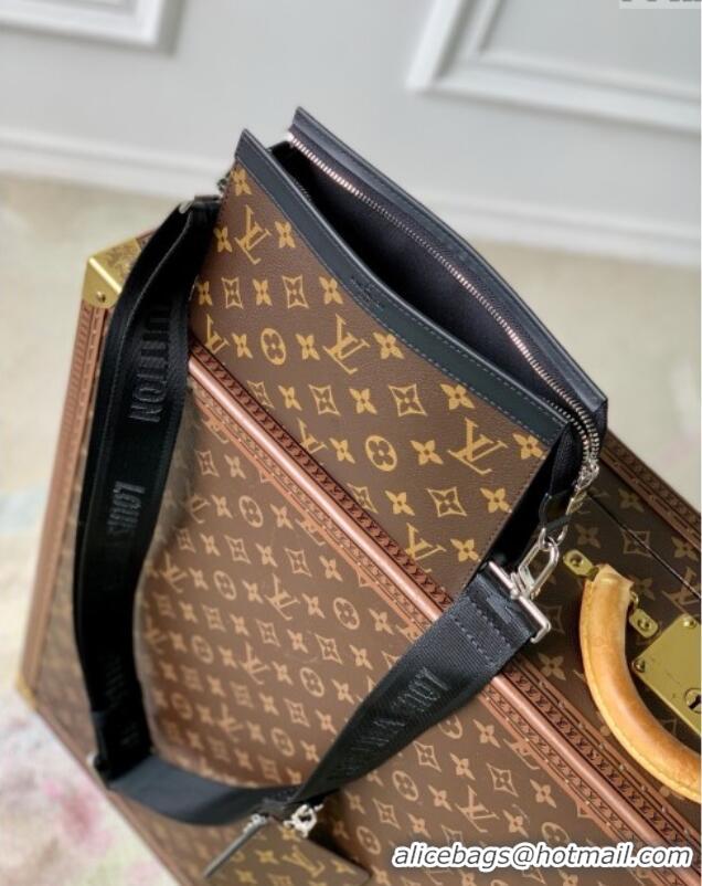 Top Design Louis Vuitton Gaston Wearable Wallet in Monogram Eclipse Reverse Canvas M81124 Brown 2025