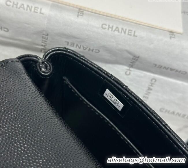 Low Cost Chanel Coco Handle Quilted Grained Calfskin Nano Flap Bag with Top Handle AP4424 Black/Burgundy 2025