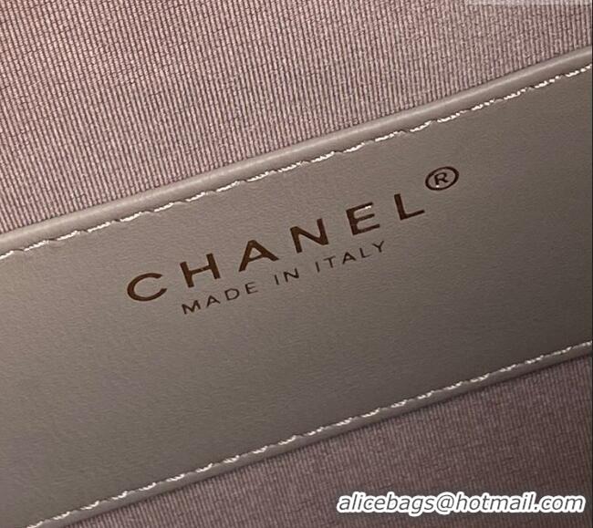 Low Cost Chanel Quilted Suede Medium Hobo bag AS5293 Khaki Grey 2025