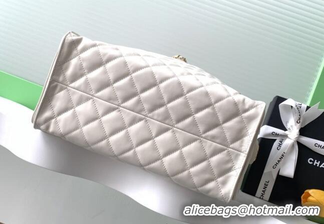 Best Price Chanel Quilted Calfskin Large Hobo bag AS5311 White 2025