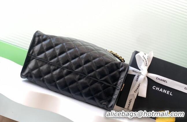 Top Grade Chanel Quilted Calfskin Large Hobo bag AS5311 Black 2025