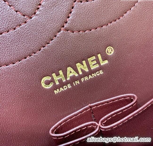 Free Shipping Chanel Classic Large Flap Bag in Original Grained Calfskin Leather A58600 Black/Gold 2025 Top Quality