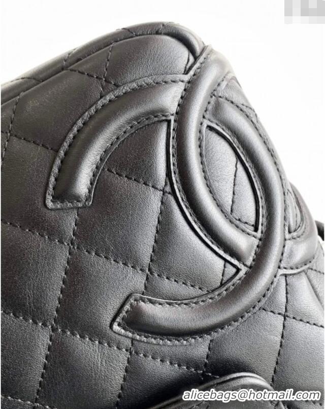 Best Design Chanel Quilted Calfskin Leather Camera Bag with Maxi CC AS6326 Black 2025