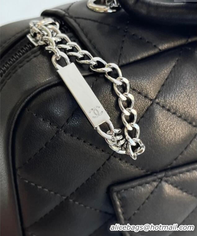 Super Quality Chanel Quilted Calfskin & Patent Camera Bag with Maxi CC AS6326 Black 2025