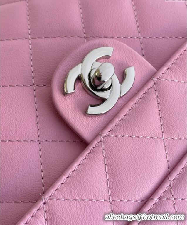 Well Crafted Chanel Quilted Calfskin Leather Camera Bag with Maxi CC AS6326 Pink 2025