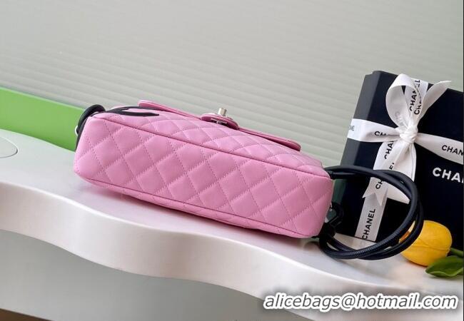 Well Crafted Chanel Quilted Calfskin Leather Camera Bag with Maxi CC AS6326 Pink 2025