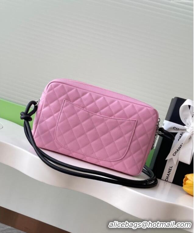 Well Crafted Chanel Quilted Calfskin Leather Camera Bag with Maxi CC AS6326 Pink 2025