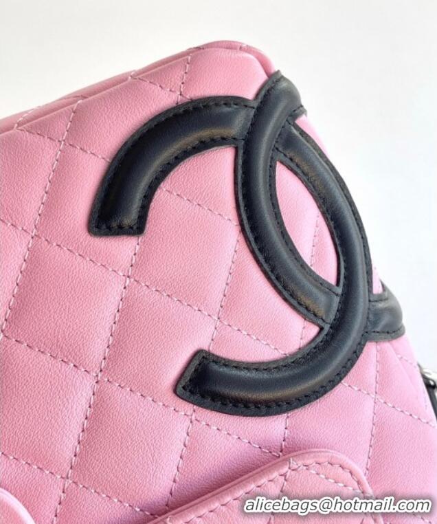 Well Crafted Chanel Quilted Calfskin Leather Camera Bag with Maxi CC AS6326 Pink 2025