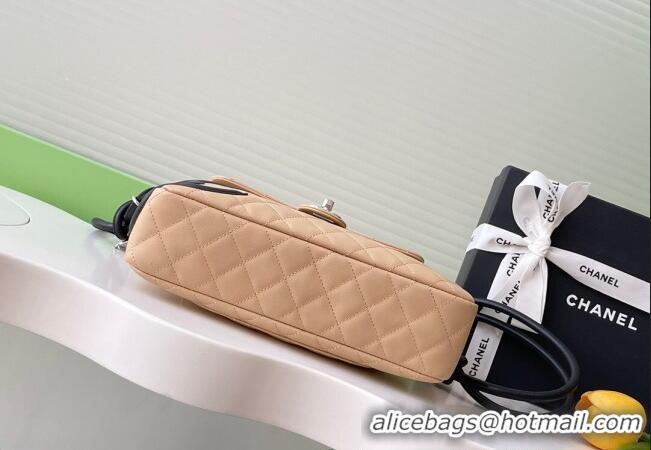 Top Design Chanel Quilted Calfskin Leather Camera Bag with Maxi CC AS6326 Beige 2025