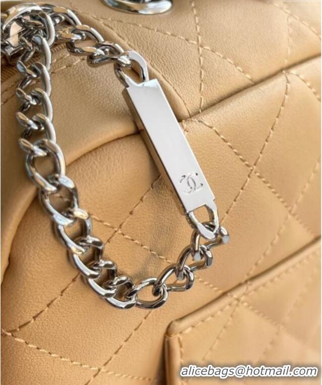 Top Design Chanel Quilted Calfskin Leather Camera Bag with Maxi CC AS6326 Beige 2025