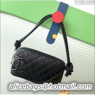 Inexpensive Chanel Quilted Calfskin & Patent Hobo Bag with Maxi CC AS6328 Black 2025