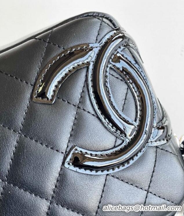 Inexpensive Chanel Quilted Calfskin & Patent Hobo Bag with Maxi CC AS6328 Black 2025