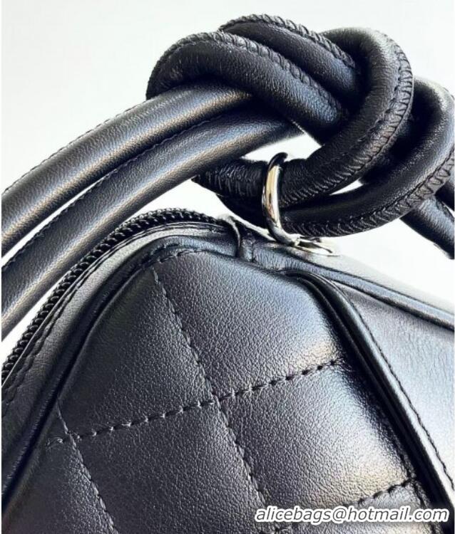 Inexpensive Chanel Quilted Calfskin & Patent Hobo Bag with Maxi CC AS6328 Black 2025