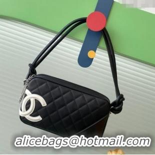 Promotional Chanel Quilted Calfskin Leather Hobo Bag with Maxi CC AS6328 Black/White 2025