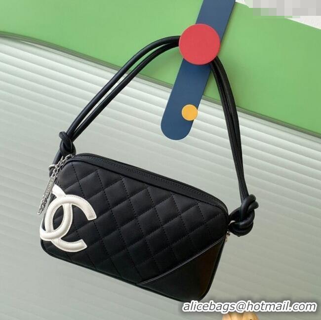 Promotional Chanel Quilted Calfskin Leather Hobo Bag with Maxi CC AS6328 Black/White 2025