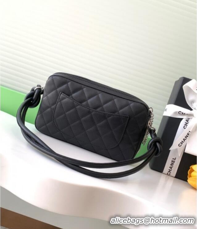 Promotional Chanel Quilted Calfskin Leather Hobo Bag with Maxi CC AS6328 Black/White 2025